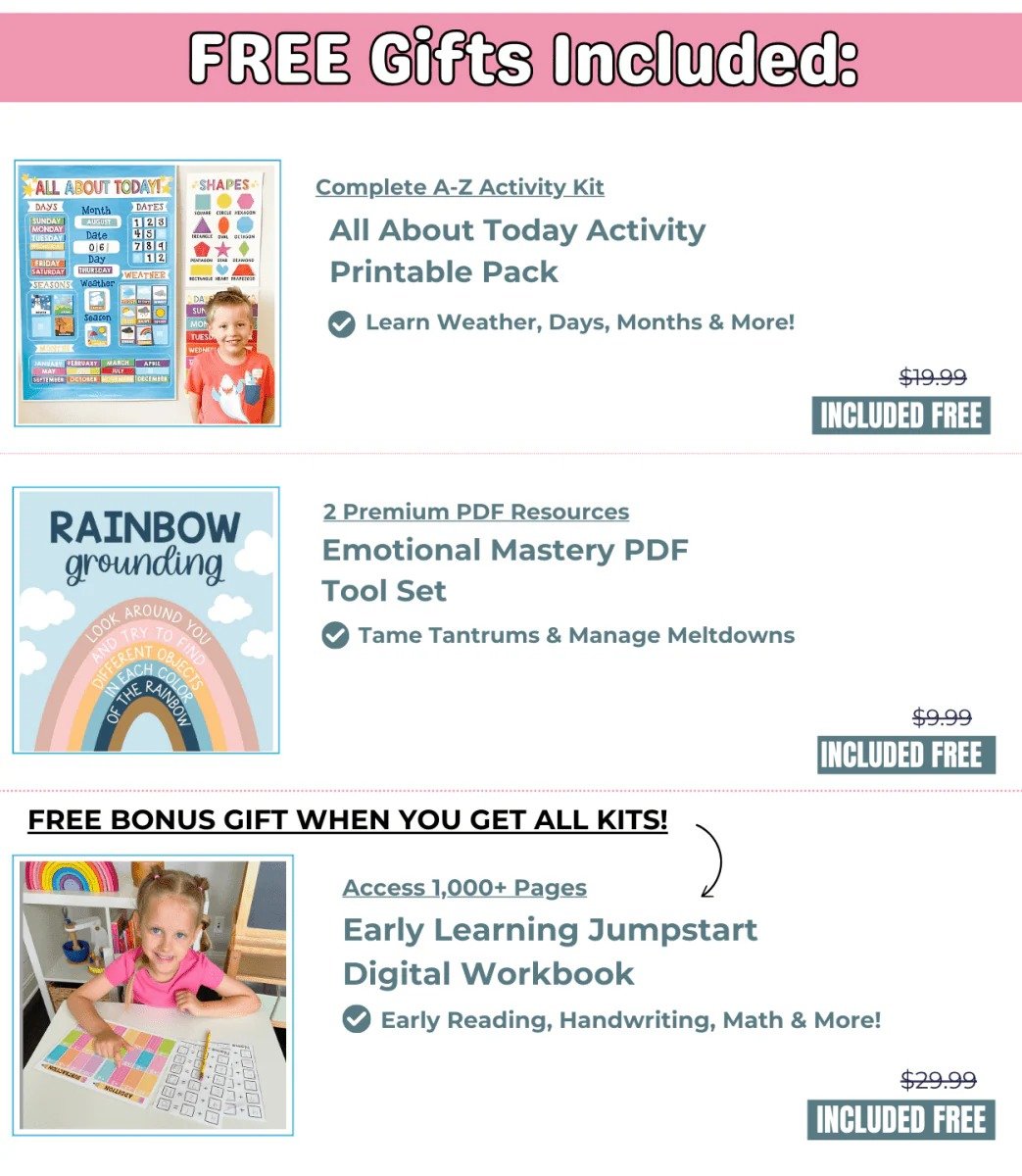 💥LIMITED TIME SALE 62% OFF💥 PRESCHOOL HEAD START KIT 📚