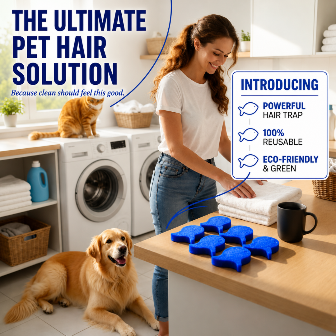🔥Last Day 49% OFF -Laundry Pet Hair Removal Fish