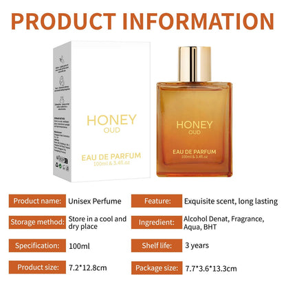 🎁Sales of 50k+ and Exclusive Offer -❤️Luxury Honey Oud Unisex Eau De Perfume (100ml)
